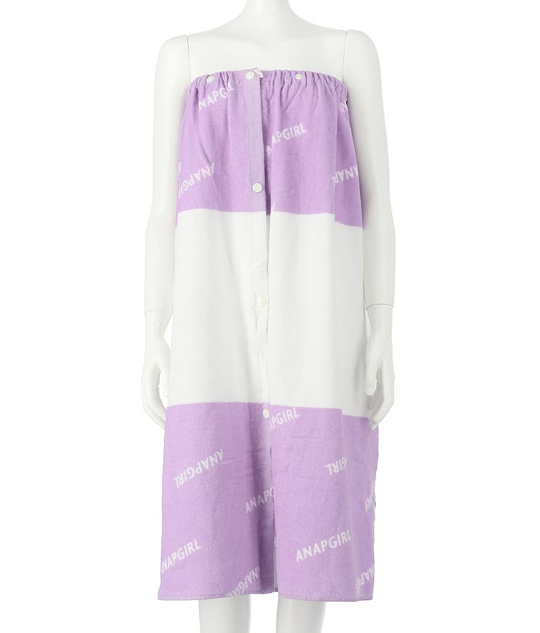 ロゴ柄 ラップ タオル 80cm 919-7387