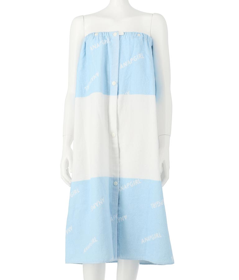 ロゴ柄 ラップ タオル 80cm 919-7387