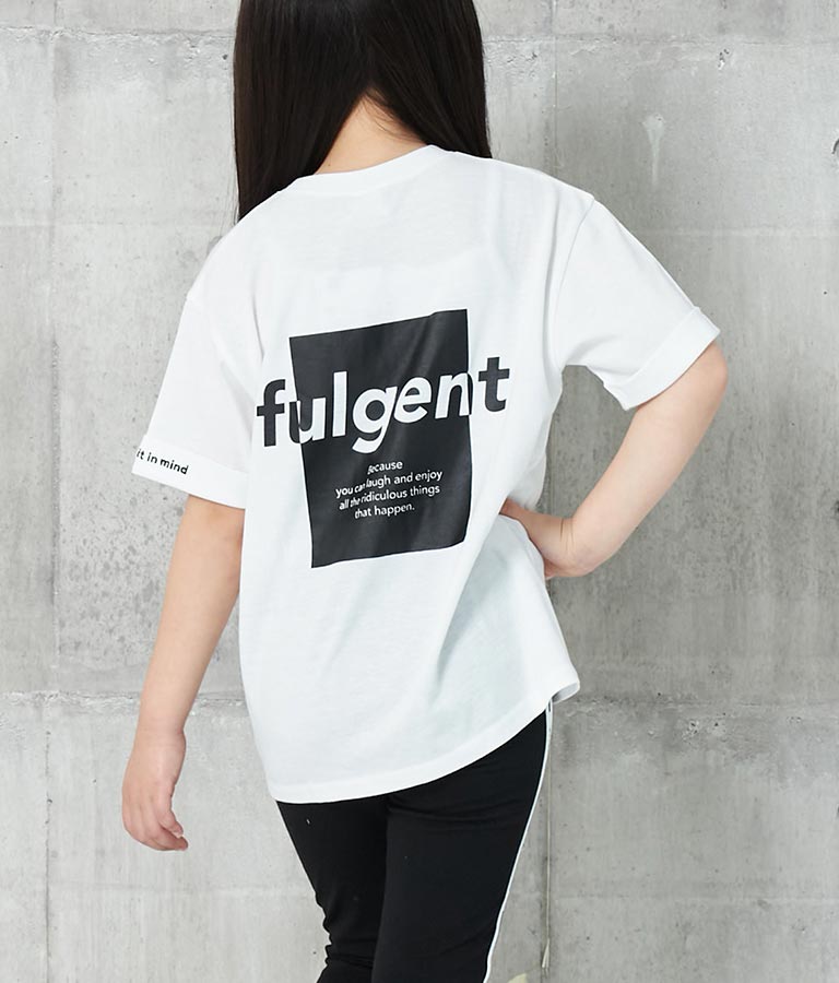 袖ロールアップ プリント ビッグ Tシャツ【親子お揃い】 423-3246