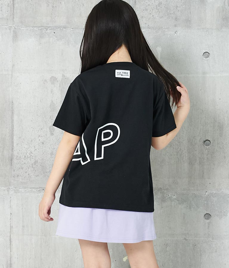 ANAP ロゴ 前後 プリント ビッグ Tシャツ 【親子お揃い】 423-3247