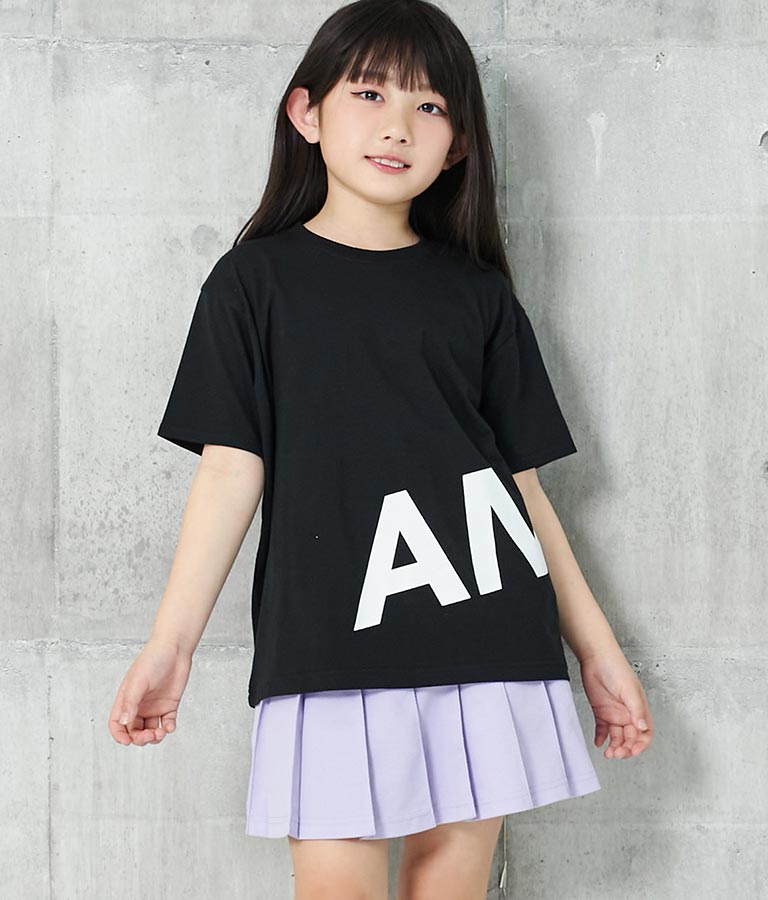ANAP ロゴ 前後 プリント ビッグ Tシャツ 【親子お揃い】 423-3247