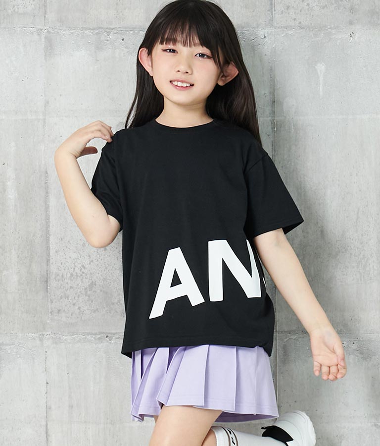 ANAP ロゴ 前後 プリント ビッグ Tシャツ 【親子お揃い】 423-3247