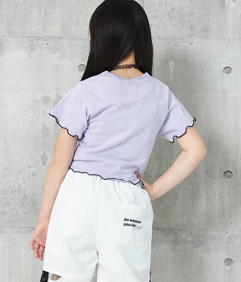 チョーカー 付 シンプル メロー Tシャツ 423-3253
