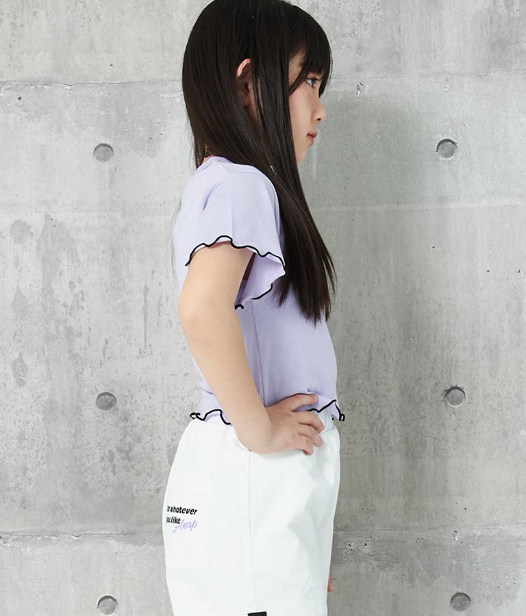 チョーカー 付 シンプル メロー Tシャツ 423-3253