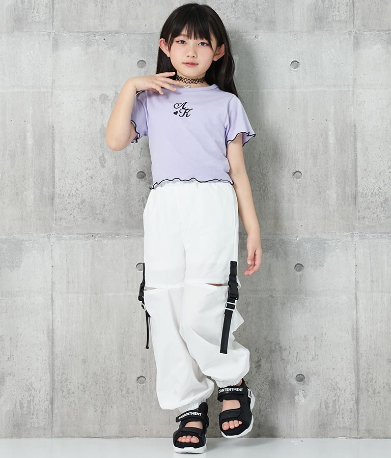 チョーカー 付 シンプル メロー Tシャツ 423-3253