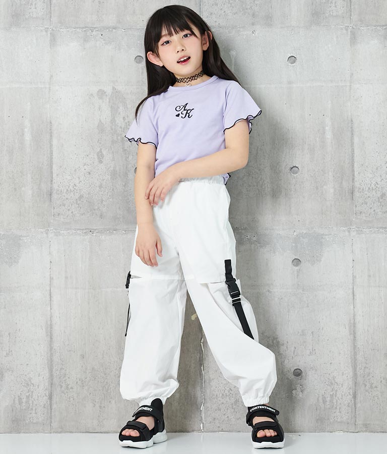 チョーカー 付 シンプル メロー Tシャツ 423-3253