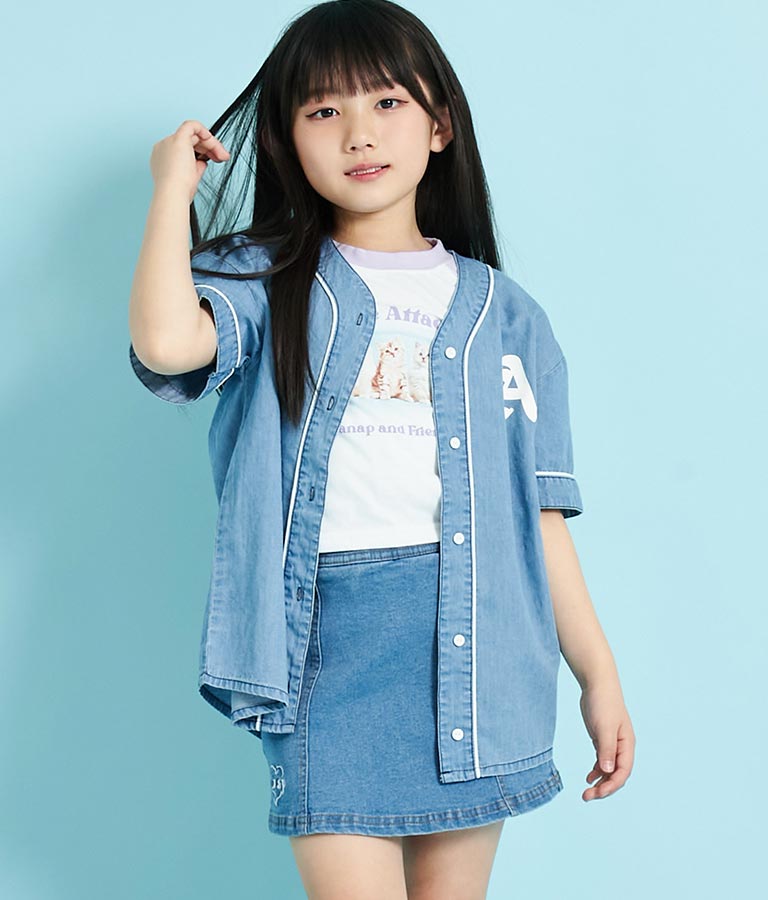 ベースボール 風 半袖 シャツ 424-3249