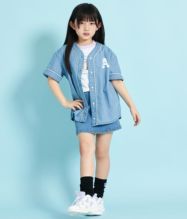 ベースボール 風 半袖 シャツ 424-3249