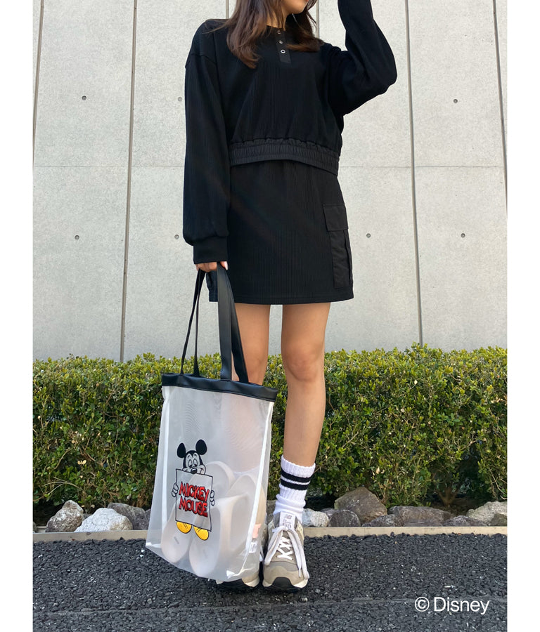 【ミッキーマウス】 ANAP メッシュ トート バッグ 799-9167