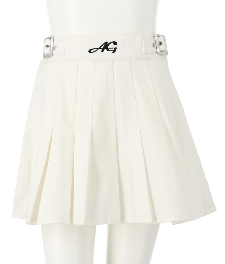 ウエスト ダブル ベルト デザイン スカート 911-7394