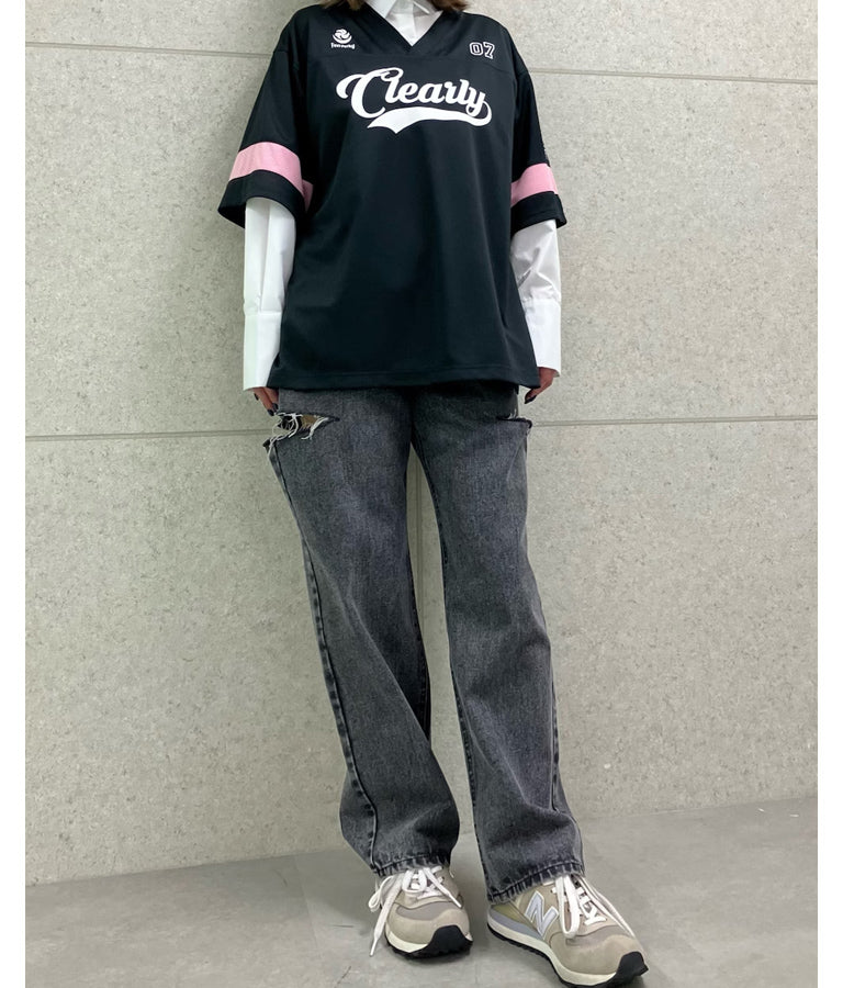 ユニフォーム オーバーサイズ Tシャツ 793-9163