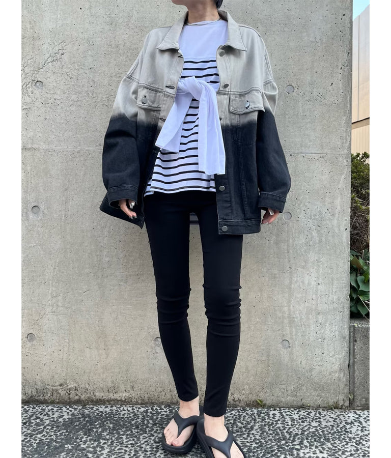2WAY レイヤード ボレロ ロングTシャツ 793-9012
