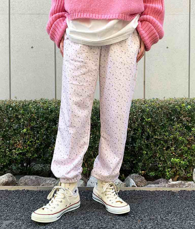 小花柄 ジョガー 裏毛 スウェット パンツ 852-5767