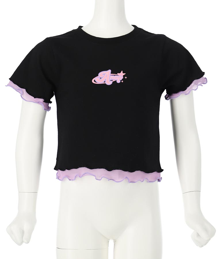 チュール メロー ミニ トップス Tシャツ 423-3280