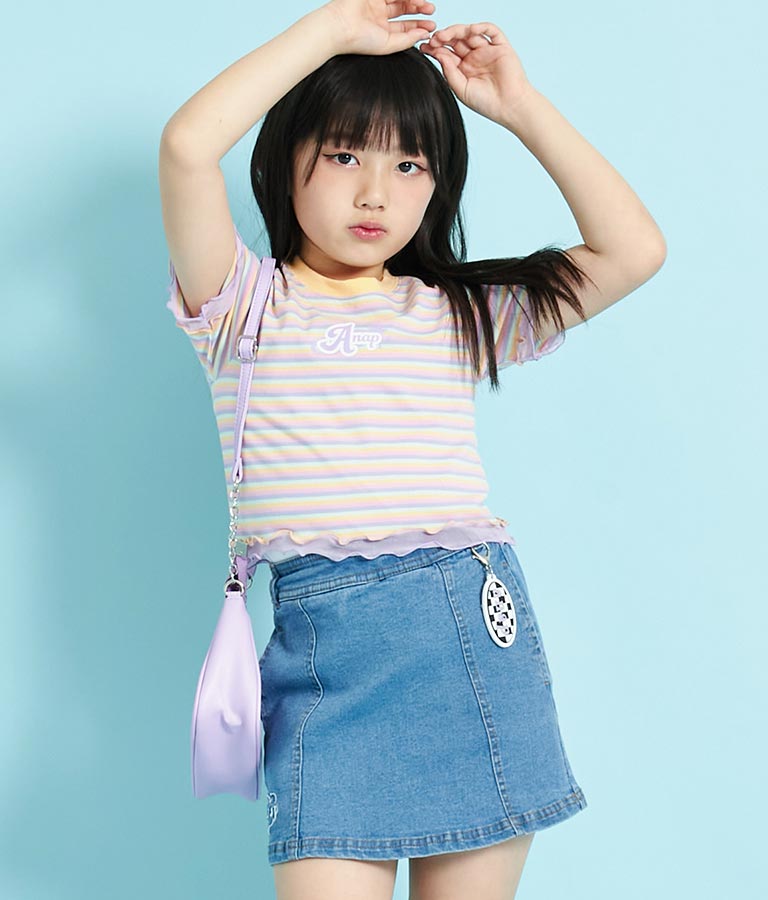 チュール メロー ミニ トップス Tシャツ 423-3280