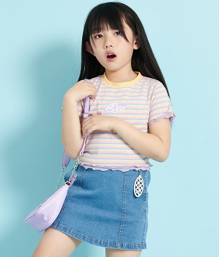 チュール メロー ミニ トップス Tシャツ 423-3280