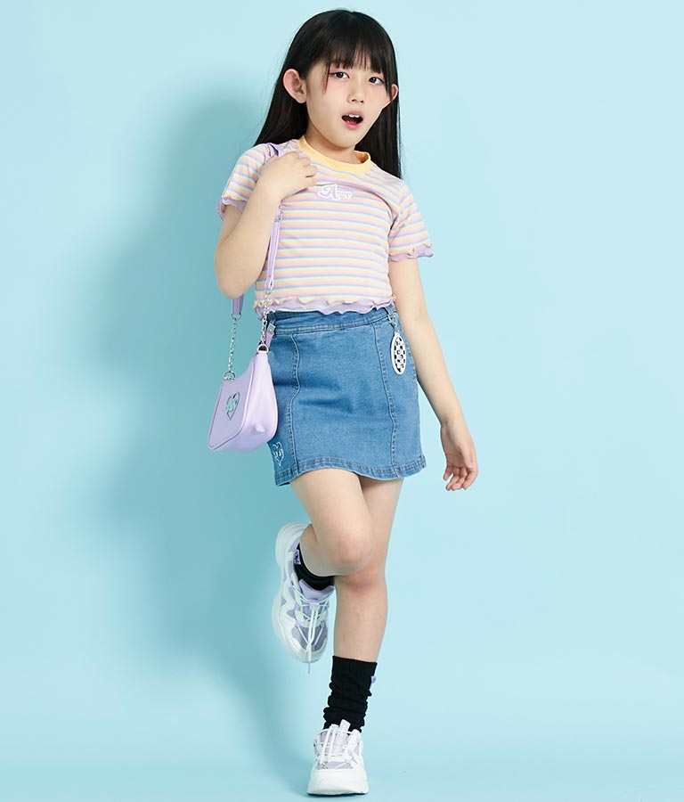 チュール メロー ミニ トップス Tシャツ 423-3280