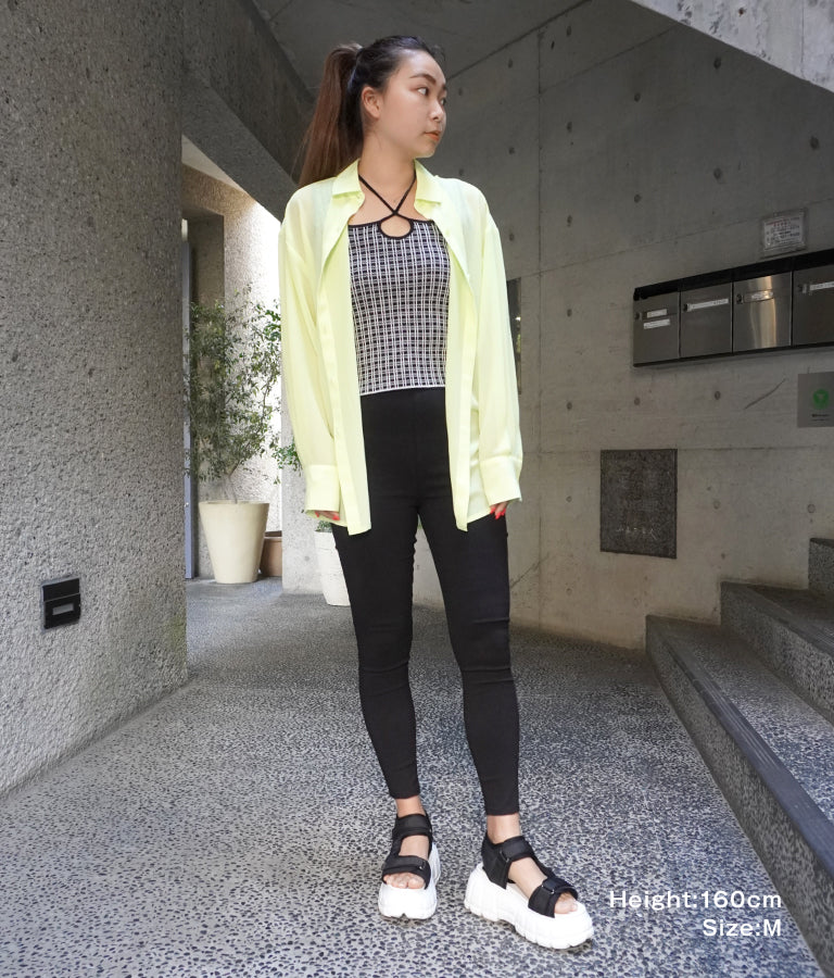 シンプル ストレッチ レギンス パンツ 792-7624