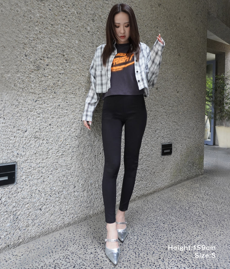 シンプル ストレッチ レギンス パンツ 792-7624