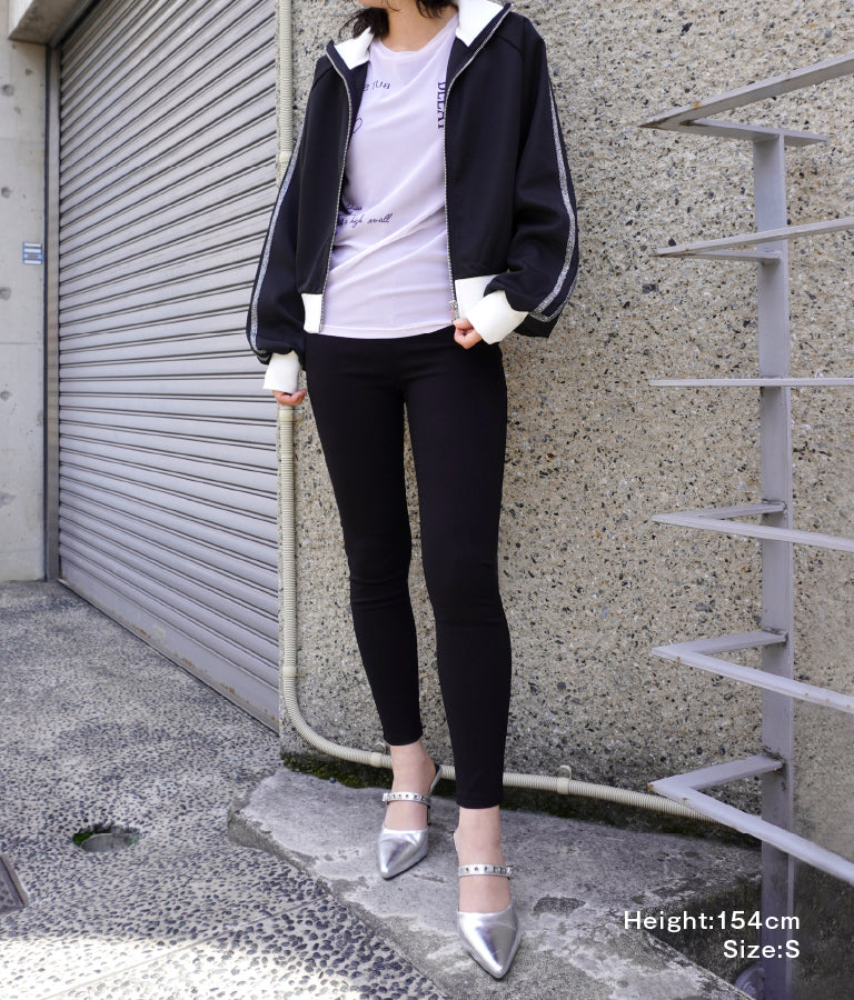 シンプル ストレッチ レギンス パンツ 792-7624