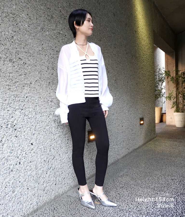 シンプル ストレッチ レギンス パンツ 792-7624