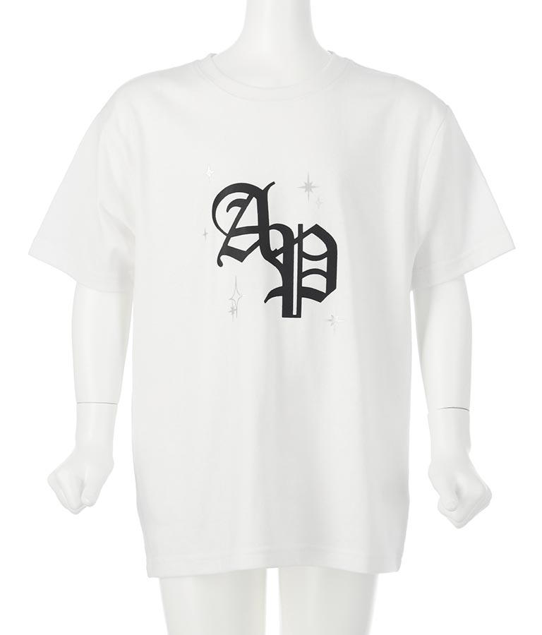 オールドイングリッシュ 箔プリント ビッグ Tシャツ 【親子お揃い】 423-3287