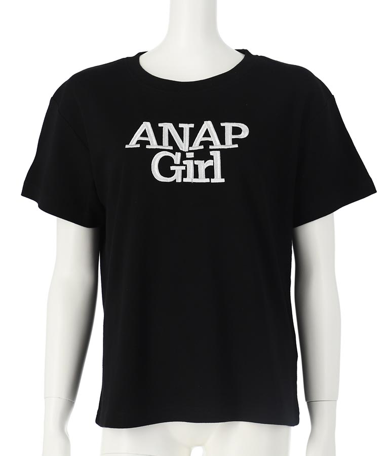 ロゴ 刺繍 Tシャツ 913-7482