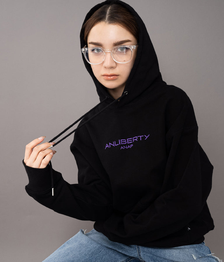 ANLIBERTYベーシックロゴスウェットフーディー【ユニセックス】 30-3033