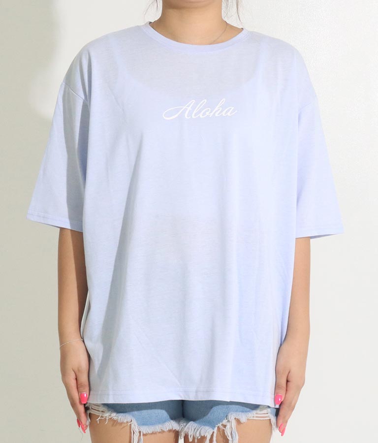 ALOHA HONOLULU プリント ビッグ Tシャツ 853-5860