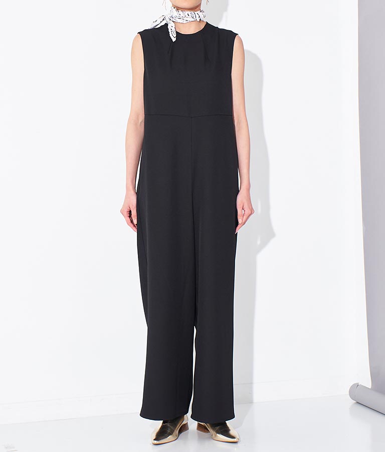 バックオープン リネンライク オールインワン 367-9410