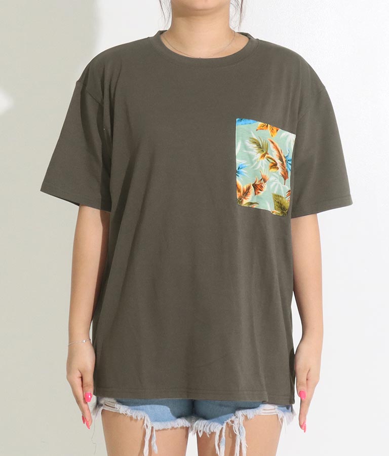アロハ リゾート ポケット Tシャツ 853-5851