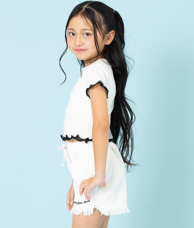 チュール メロー ミニ トップス Tシャツ 423-3280