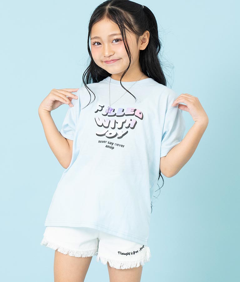 星 ネックレス付 転写 ビッグ Tシャツ