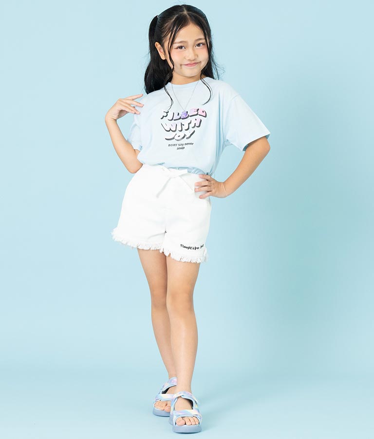 星 ネックレス付 転写 ビッグ Tシャツ 423-3302