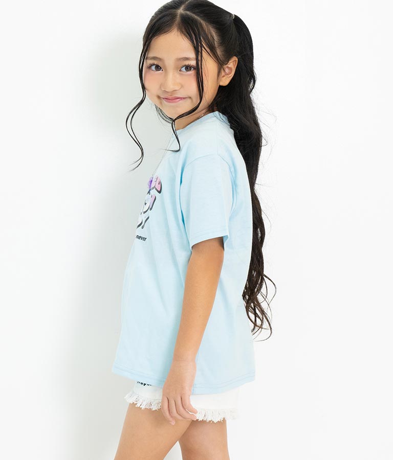 星 ネックレス付 転写 ビッグ Tシャツ 423-3302
