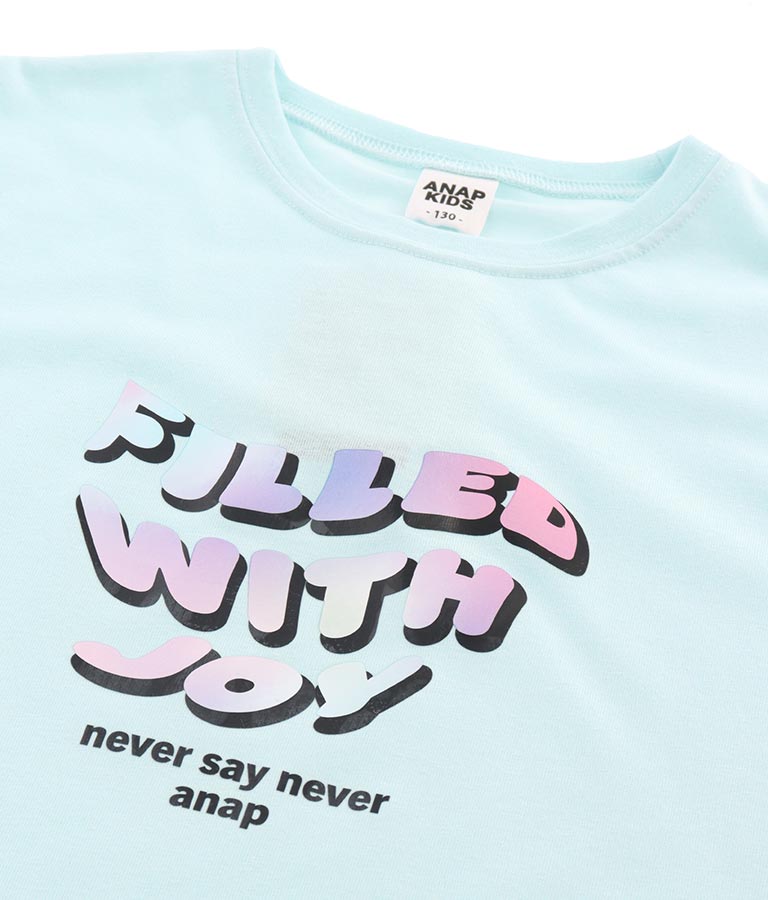 星 ネックレス付 転写 ビッグ Tシャツ 423-3302