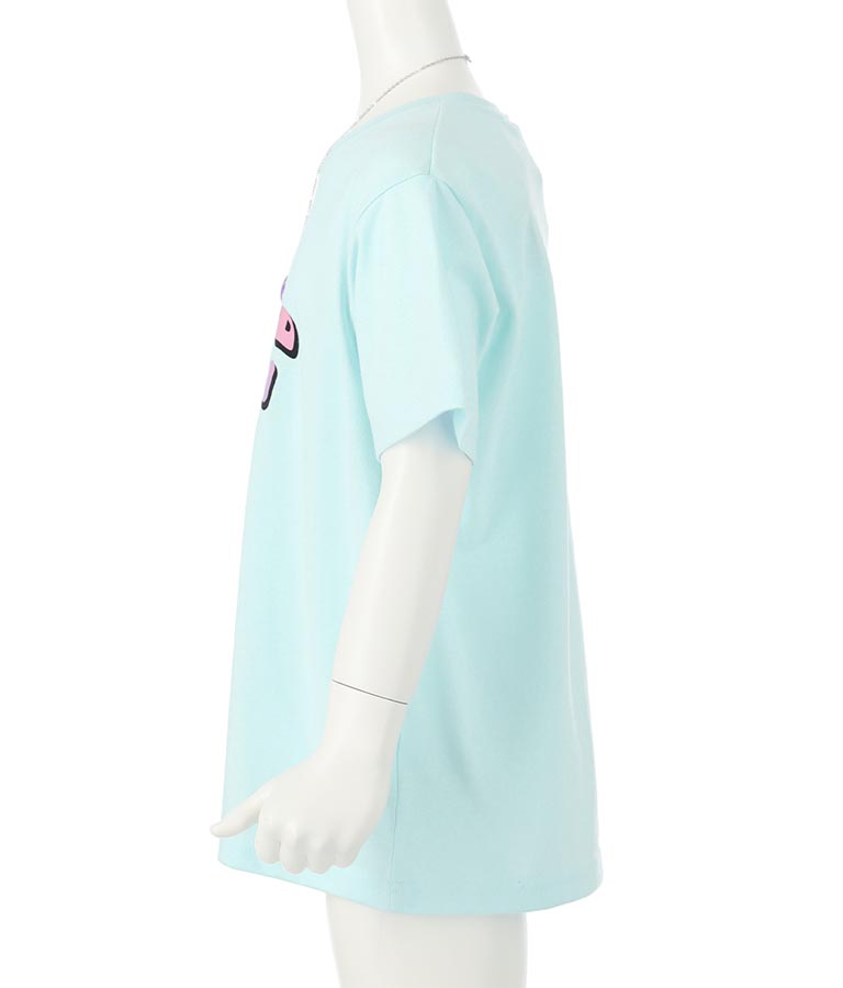 星 ネックレス付 転写 ビッグ Tシャツ 423-3302