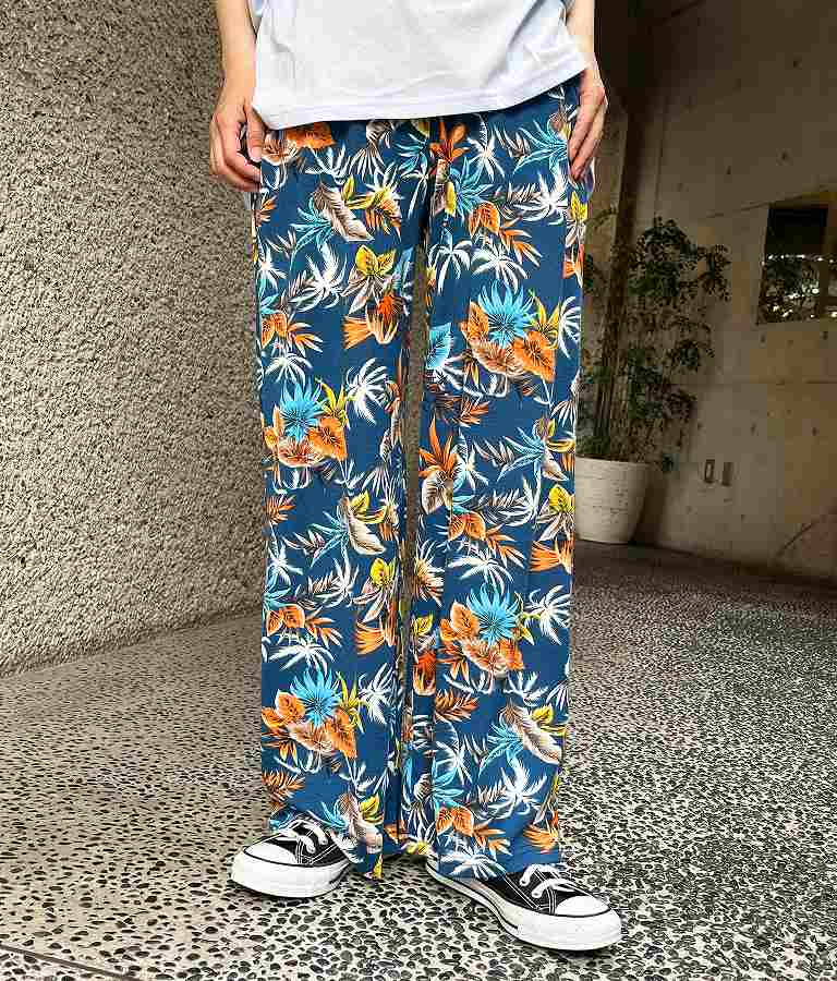 アロハ リゾート ユッタリ ワイド パンツ 852-5852