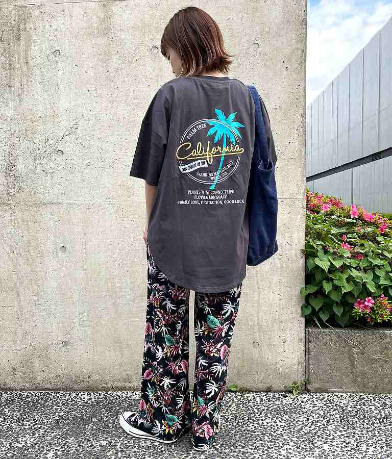 アロハ リゾート ユッタリ ワイド パンツ 852-5852