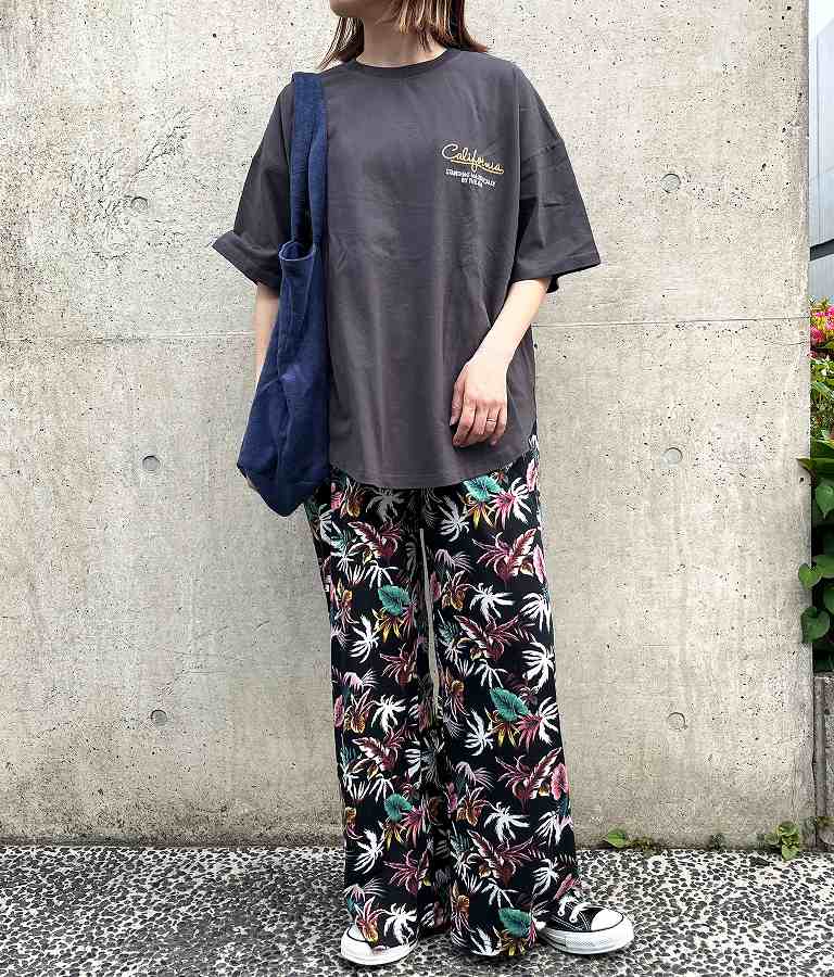 アロハ リゾート ユッタリ ワイド パンツ 852-5852