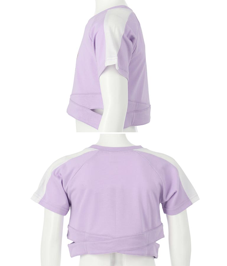 ウエストクロス クロップド トップス Tシャツ 423-3304