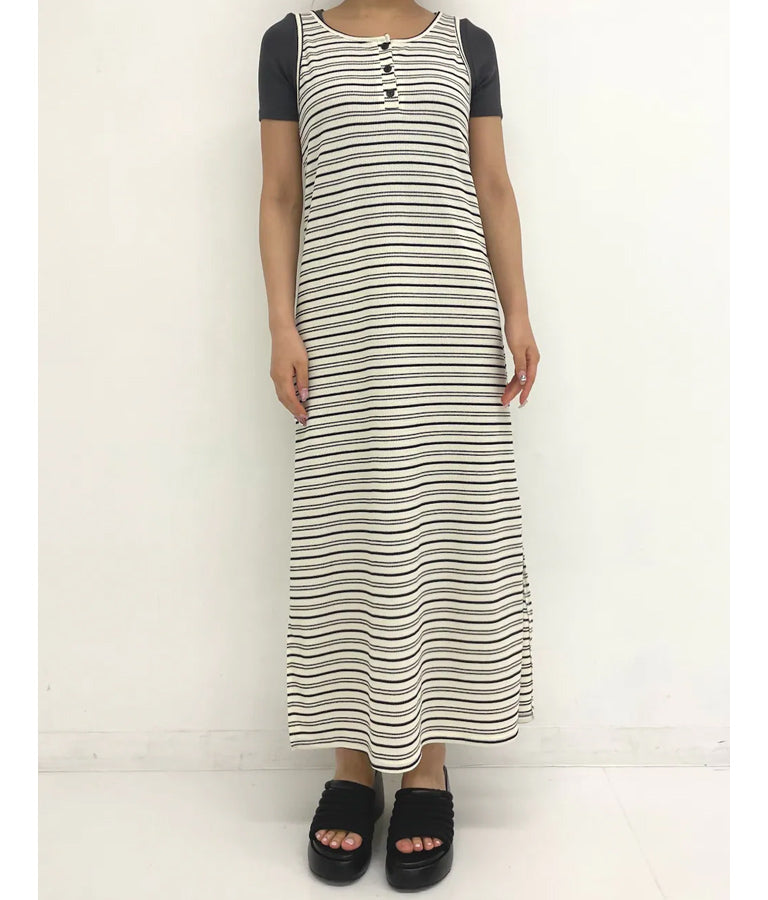 シンプル リブ デコルテライン 半袖 Tシャツ 813-6828