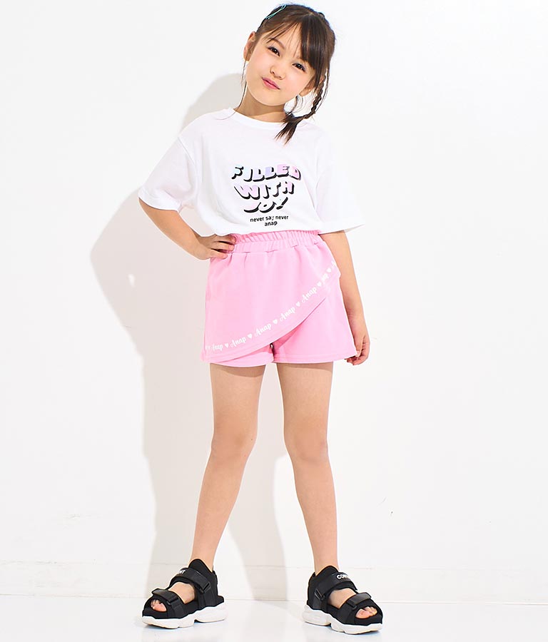 星 ネックレス付 転写 ビッグ Tシャツ 423-3302