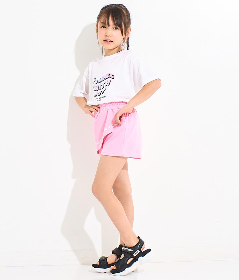 星 ネックレス付 転写 ビッグ Tシャツ 423-3302