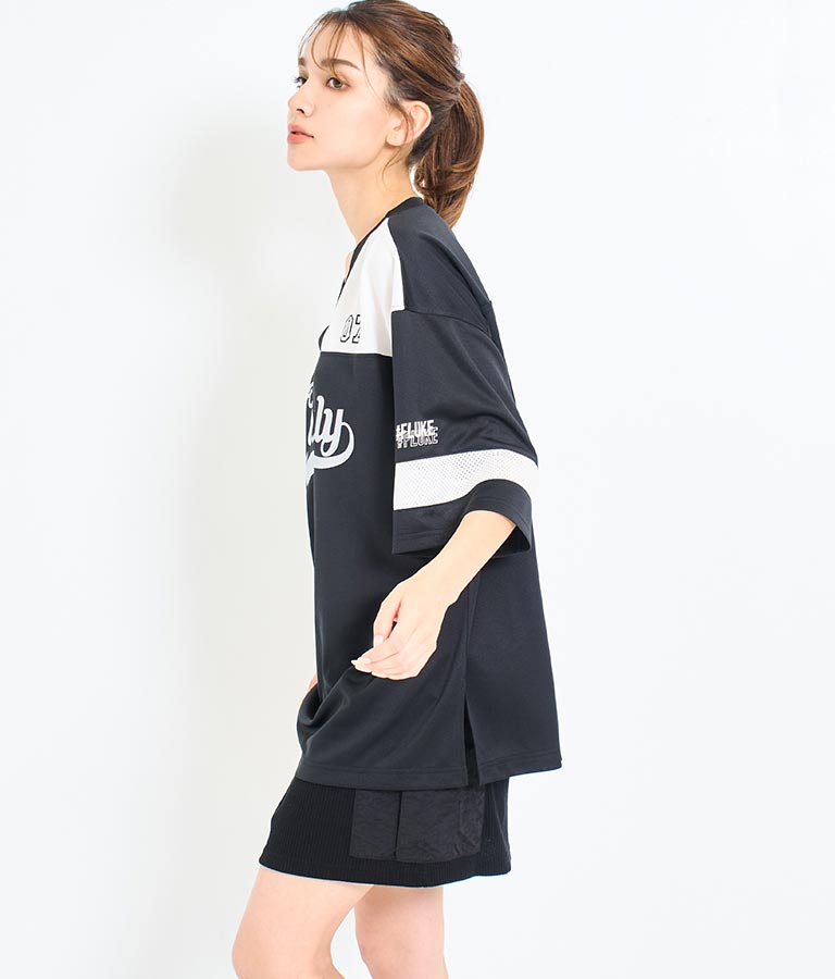 ユニフォーム オーバーサイズ Tシャツ 793-9163