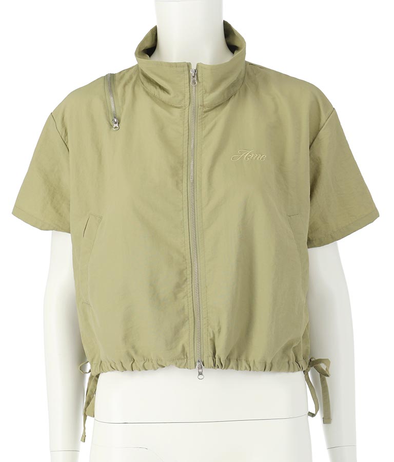 【ティーンズライン】肩 ジップ 付 ナイロン ブルゾン (M、Lサイズ展開) 【セットアップ着用可】 915-7538