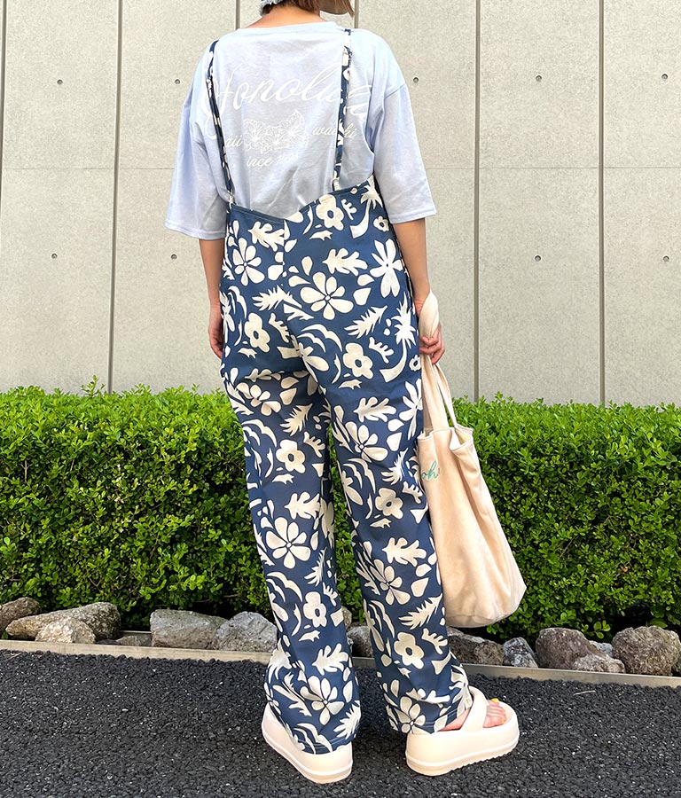 ALOHA HONOLULU プリント ビッグ Tシャツ 853-5860