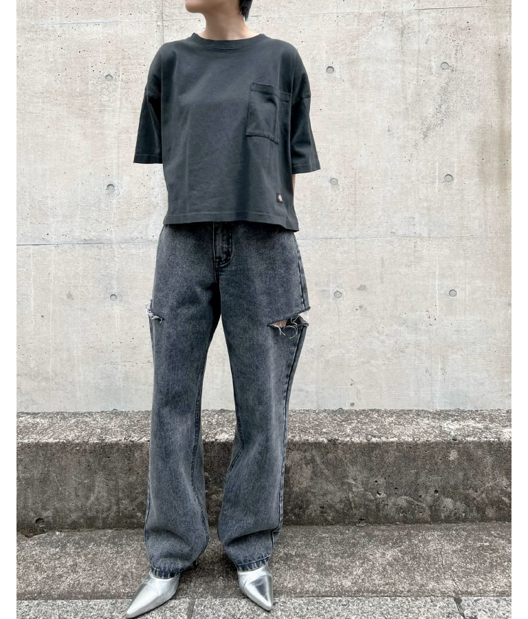 別注 DICKIES ピグメント 染め 片 ポケット Tシャツ 793-9079