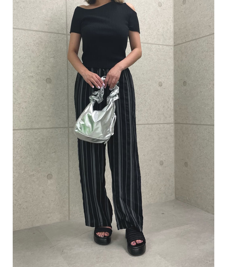 マルチ ストライプ ルーズ パンツ【セットアップ着用可】 362-9458