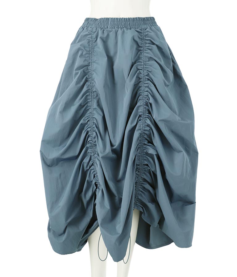 タフタ ドローストリング スカート 361-9492